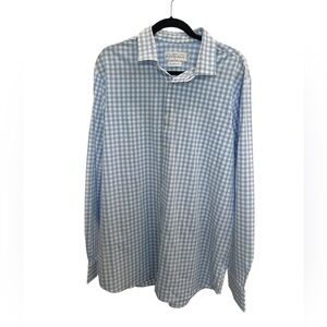 Mizzen + Main Blue Gingham Men's Shirt